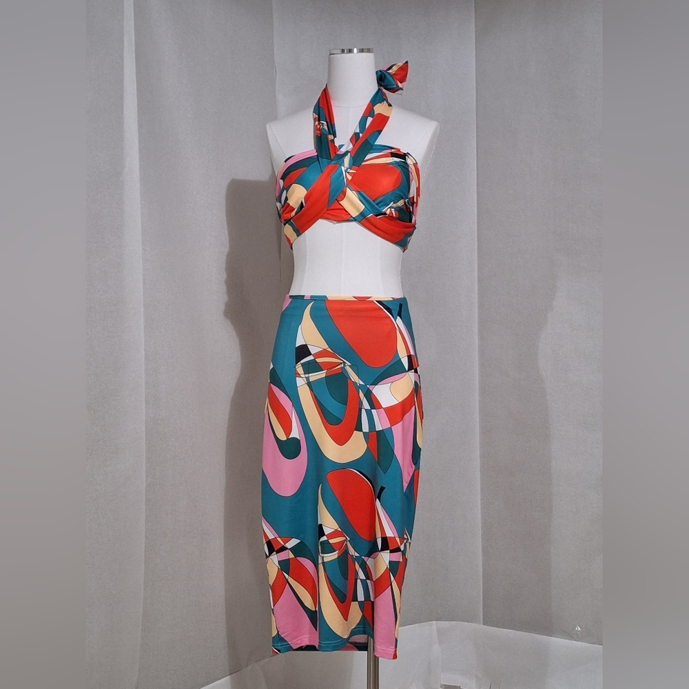 SHEIN S, SKIRT SET(top band)TOP BANDED TYPE,COSTUME STRAPS FORMS